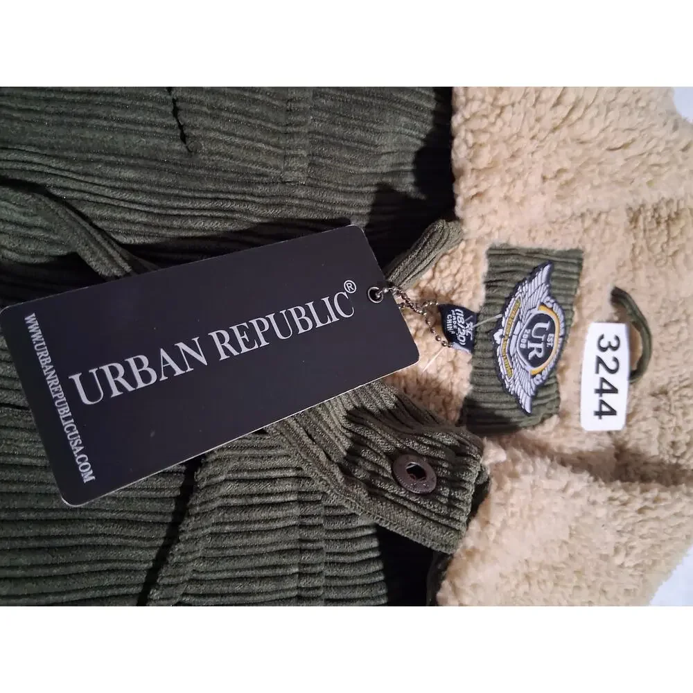 Urban‎ Republic Boys' size XL 18/20 Sherpa Lined Corduroy Western Jacket Mens S